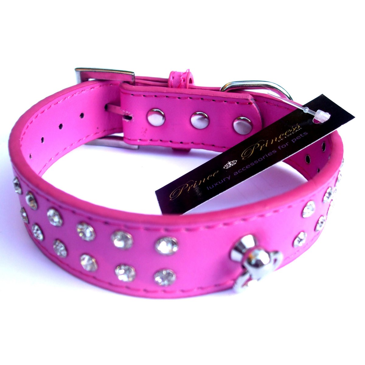 Dog Collars Double Diamante Dog Collar - Prince & Princess Designer Petwear