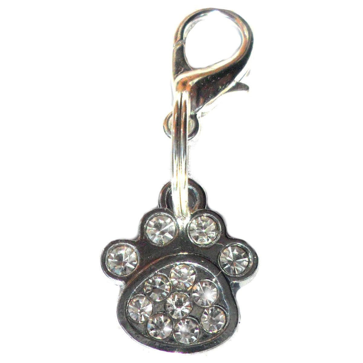 Charms Small Rhinestone Paw Pet Charm - Prince & Princess Designer Petwear