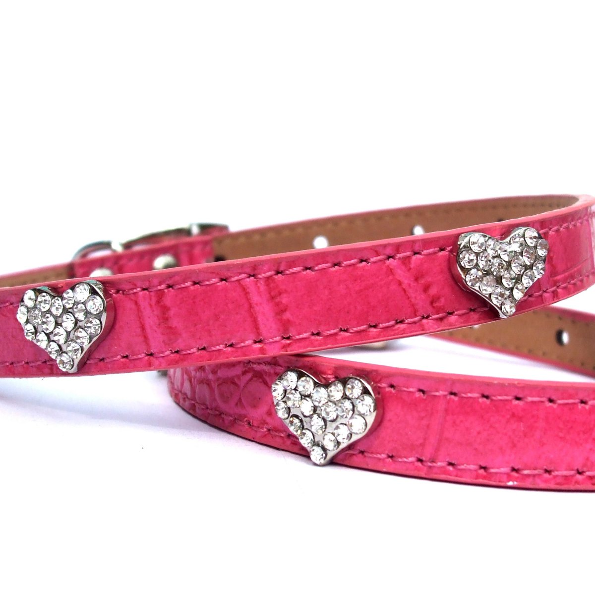 Dog Collars Sweet Hearts Croc Collar - Prince & Princess Designer Petwear 