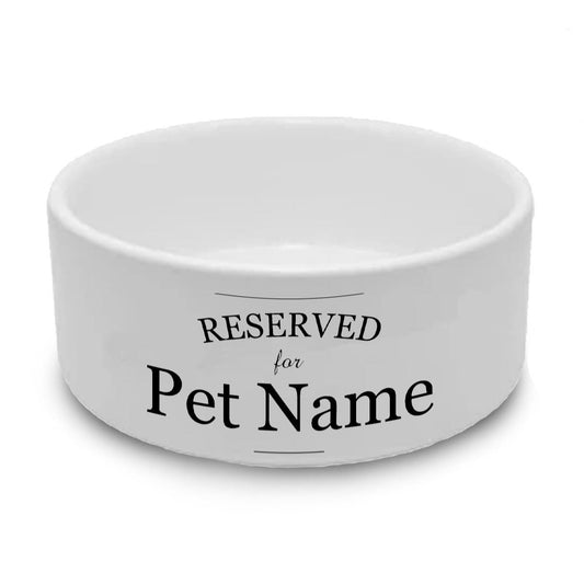 Personalised Dog Bowl with Reserved Design Image 1