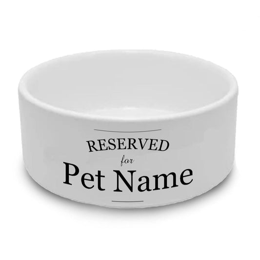 Personalised Small Pet Bowl with Reserved Design Image 1