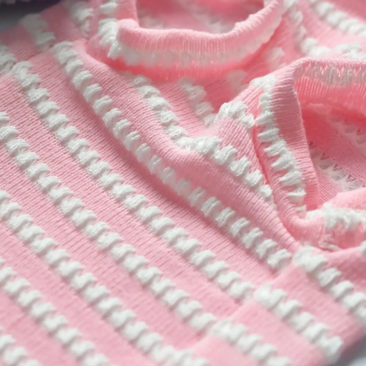 Sphynx Cat Striped T-shirt - Pink