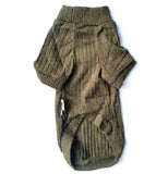 Sphynx Cat Ribbed Stretch Knit - Green