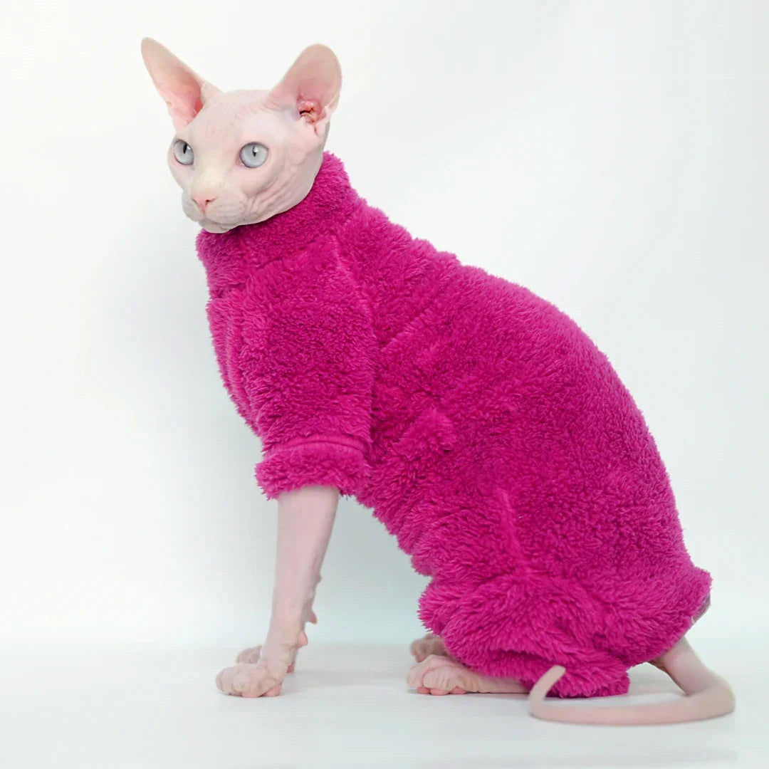 The Plum Onesie Sphynx Cat Fleece