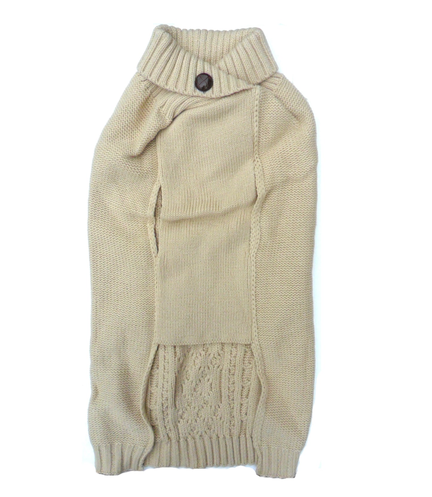 Cable Knit Cat Jumper Sweaters Beige