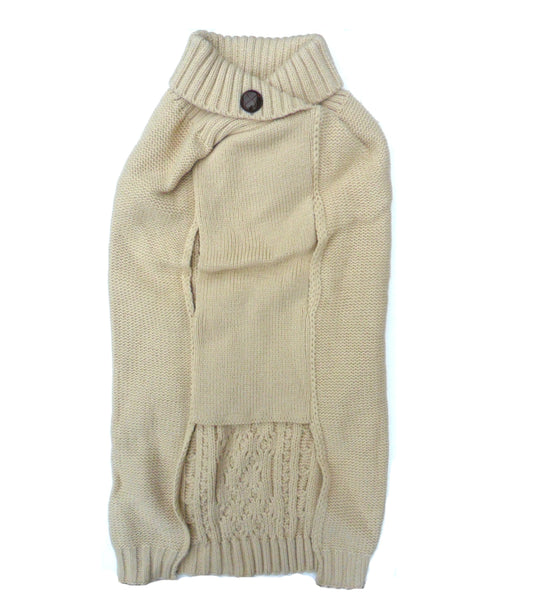 Cable Knit Cat Jumper Sweaters Beige