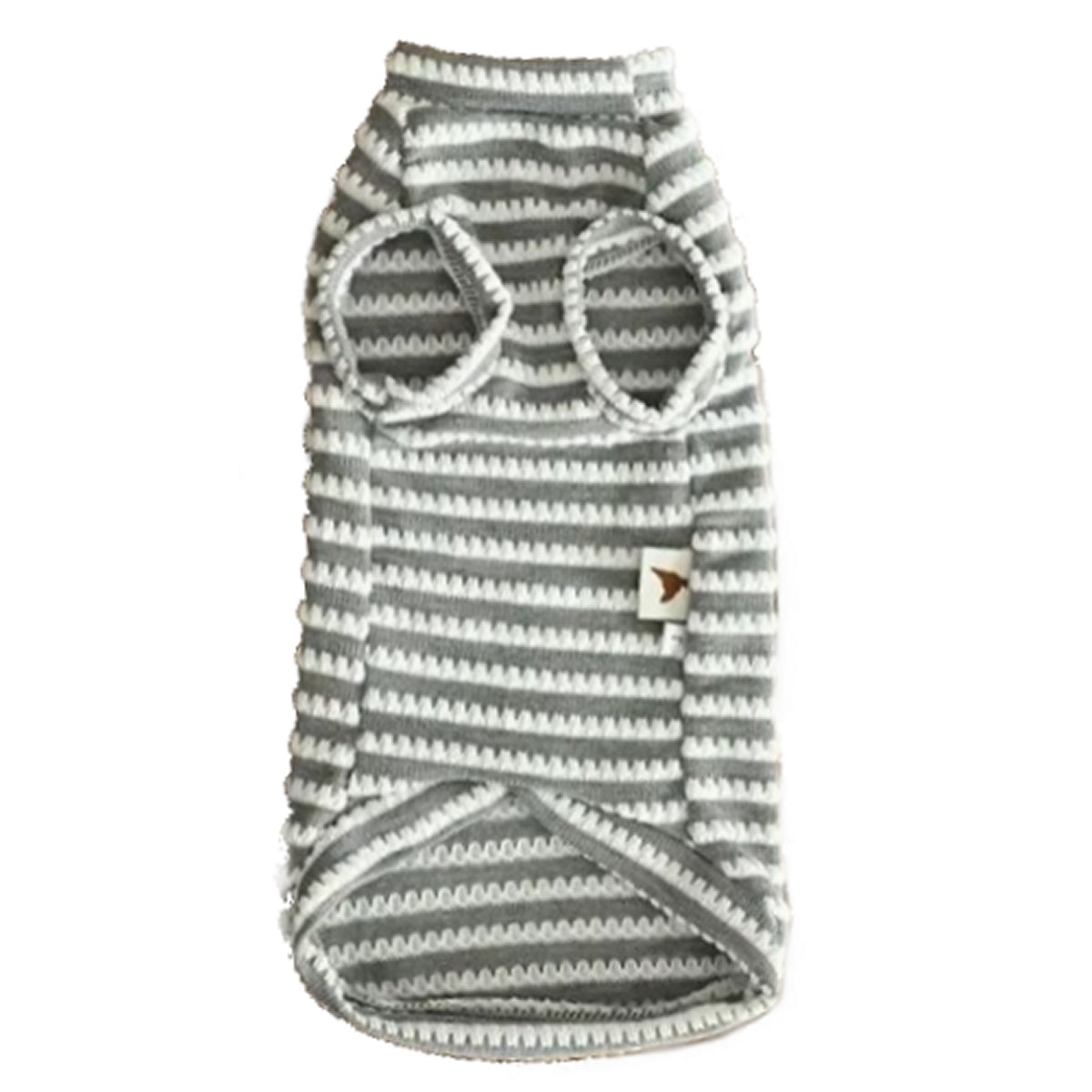 Sphynx Cat Striped T-shirt Grey/White