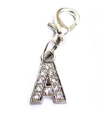 A-Z Crystal Letter Pet Dog Cat Collar Charms