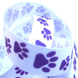 Bones / Pawprint Grosgrain Ribbon