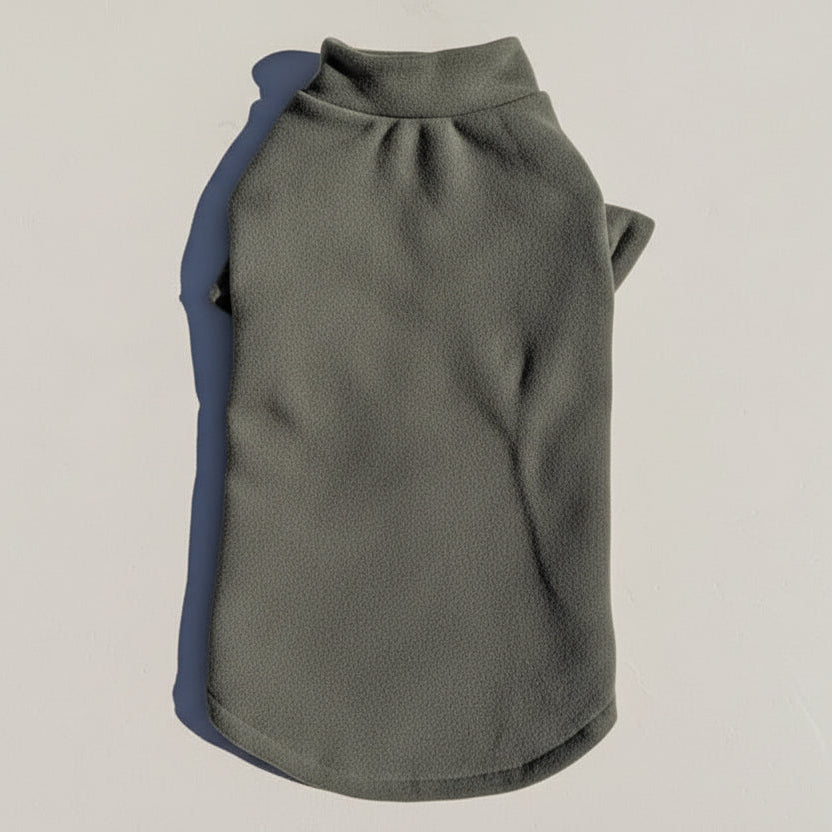 Sphynx Cat Soft Thermal Baselayer Fleece - Olive Green