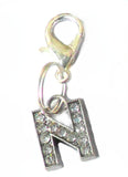 A-Z Crystal Letter Pet Dog Cat Collar Charms