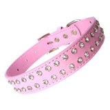 Dog Collars 2-Row Dog Collars - Baby Pink - Prince & Princess Designer Petwear 