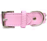 Dog Collar & Lead Sets 2-Row Dog Collar Lead Set - Baby Pink - Prince & Princess Designer Petwear 