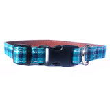 Collars Adjustable Fabric Dog Collars Green - Prince & Princess Designer Petwear 