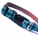 Collars Adjustable Fabric Dog Collars Green - Prince & Princess Designer Petwear 