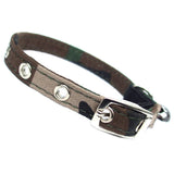 Cat Collars Army Camo Canvas Cat Collar - Prince & Princess Designer Petwear 