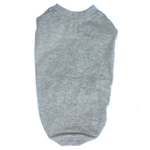 Cat Clothes Cat T-Shirt - Grey Marl - Prince & Princess Designer Petwear 