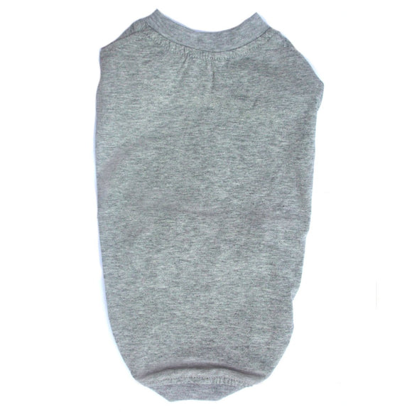 Cat Clothes Cat T-Shirt - Grey Marl - Prince & Princess Designer Petwear 