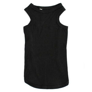 Cat Clothes Cat Vest Top - Black - Prince & Princess Designer Petwear 
