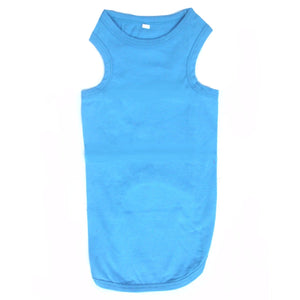 Cat Clothes Cat Vest Top - Blue - Prince & Princess Designer Petwear 