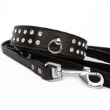 Dog Collar & Lead Sets Diamante Dog Collar Lead Set - Black - Prince & Princess Designer Petwear 