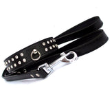 Dog Collar & Lead Sets Diamante Dog Collar Lead Set - Black - Prince & Princess Designer Petwear 