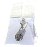 Filigree Heart Pet Dog Collar Charm