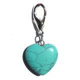 Charms Pet Gemstone Crystal Heart Charms - Prince & Princess Designer Petwear 