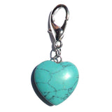 Charms Pet Gemstone Crystal Heart Charms - Prince & Princess Designer Petwear 