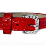 Dog Collars Love Hearts Croc Dog Collar - Prince & Princess Designer Petwear 