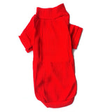 Sphynx Cat Ribbed Thin Stretch Knit - Red Cat Jumpers | Clothes for Cats