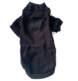 Sphynx Cat Ribbed Stretch Knit - Black