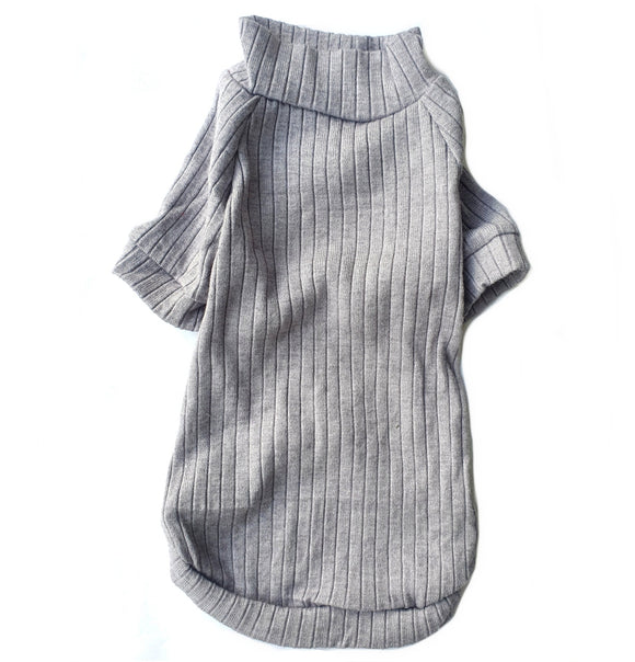 Sphynx Cat Ribbed Stretch Knit - Grey