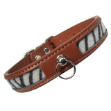Dog Collars Safari Zebra Print Dog Collar - Prince & Princess Designer Petwear 