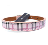 Dog Collars Tartan Check Dog Collar - Prince & Princess Designer Petwear 