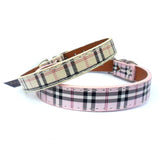 Dog Collars Tartan Check Dog Collar - Prince & Princess Designer Petwear 