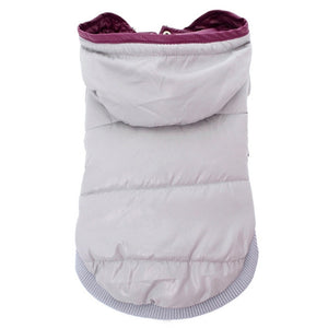 Grey Puffer Jacket Dog Coat