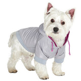 Grey Puffer Jacket Dog Coat