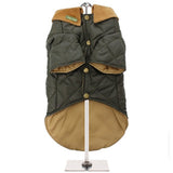 Dog Clothes Balmoral Quilted Dog Coat - Green - Prince & Princess Designer Petwear 