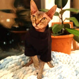Sphynx Cat Fleece Sweater - Black Cat Jumpers | Clothes for Cats