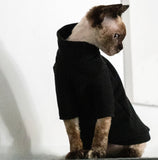 Sphynx Cat Fleece Sweater - Black Cat Jumpers | Clothes for Cats