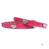 Dog Collars Sweet Hearts Croc Collar - Prince & Princess Designer Petwear 