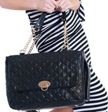 Luggage Black Quilted Pet Carrier - Prince & Princess Designer Petwear 