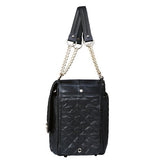 Luggage Black Quilted Pet Carrier - Prince & Princess Designer Petwear 